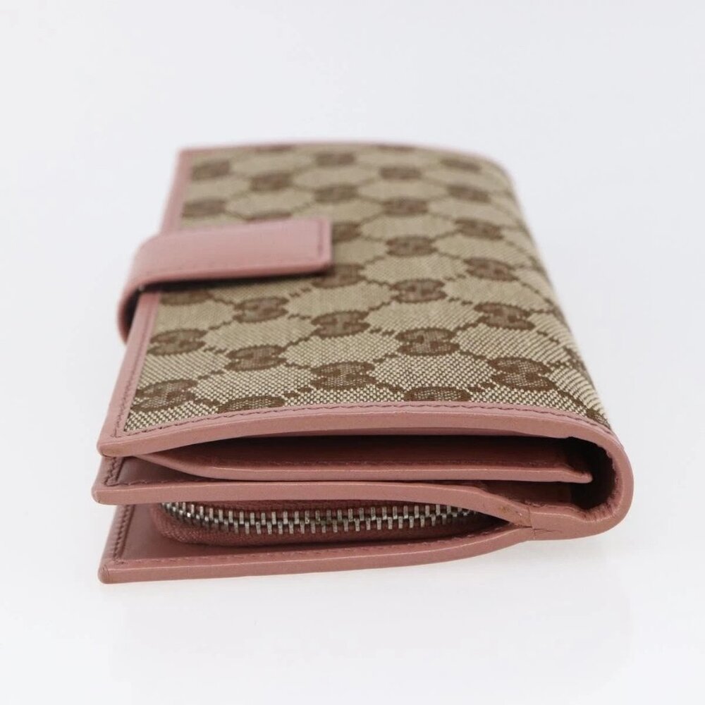 GUCCI GG Canvas Long Wallet Beige 233024 Auth - Picture 3 of 16